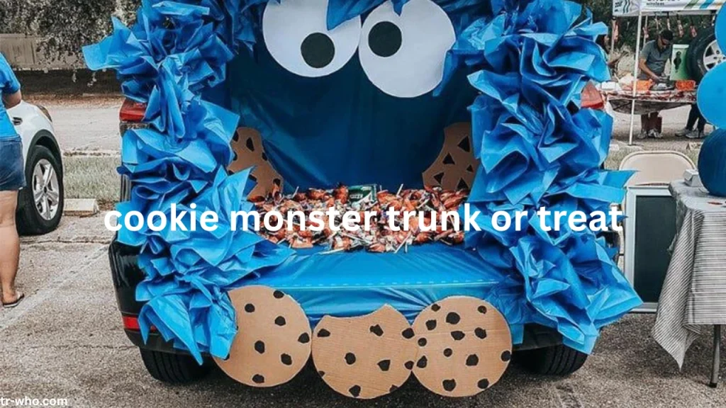 cookie monster trunk or treat